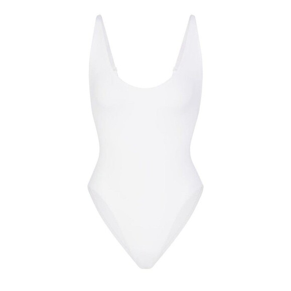 Skims Swim Scoop Neck One-Piece snow XL NWT - Picture 1 of 3